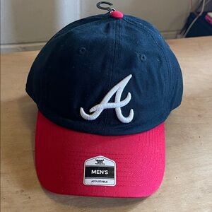 Fan Favorite Braves Navy and Red Cap Adjustable NWT